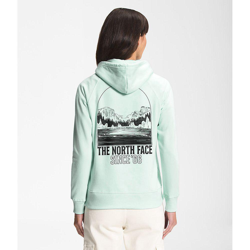 The North Face Mountain Peace Γυναικεια Φούτερ Hoodie - Τυρκουάζ (KIXN60247)